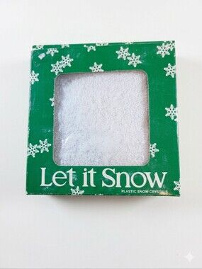 Department 56 49964 Let it Snow Plastic Snow Crystals Holiday Village Decor 8 oz